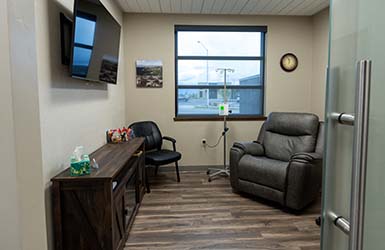 Infusion suite at Big Sky IV Care in Montana