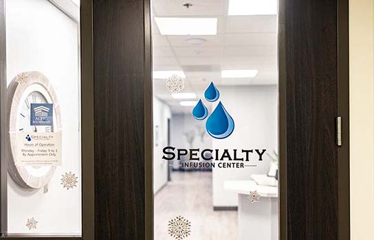 Specialty Infusion Center sign