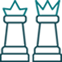 Icon of two chess pieces